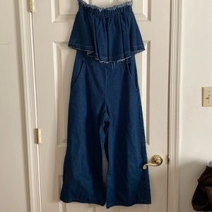 Anthropologie Hei Denim Jumpsuit